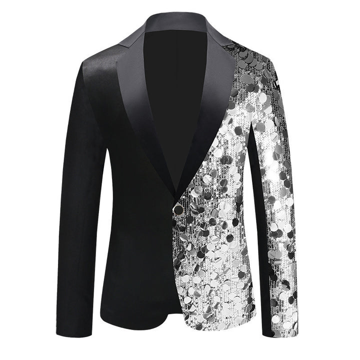 Men's glamorous sequin blazer Lisslune