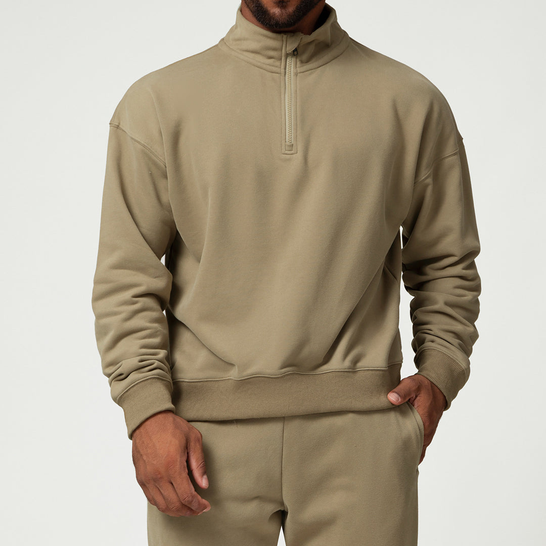 Men's Casual Sweater with Stand-Up Collar Lisslune