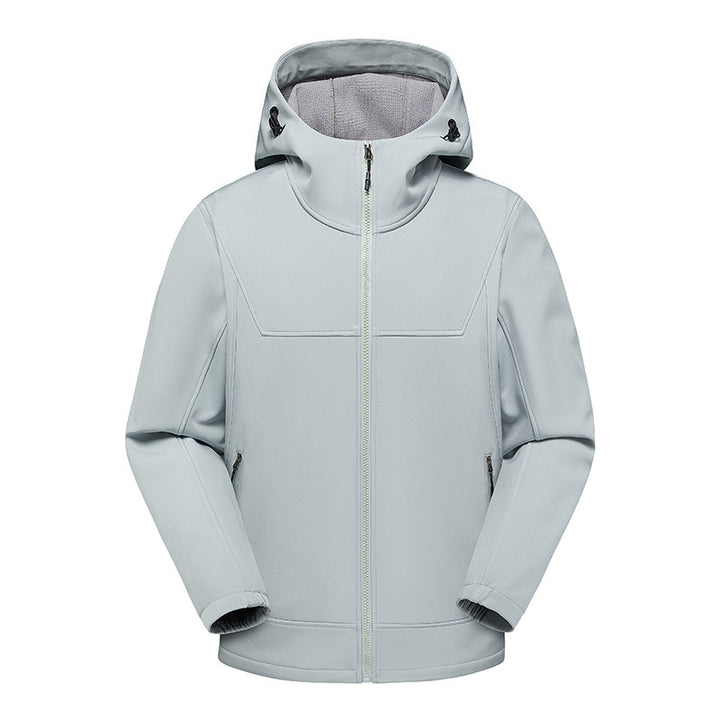 Men's technical multifunction jacket with adjustable hood collar and water-repellent material Lisslune