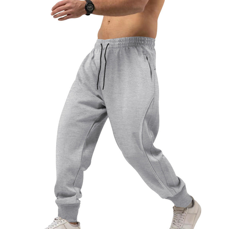 Men's sporty jogging pants with elastic waistband and pockets Lisslune