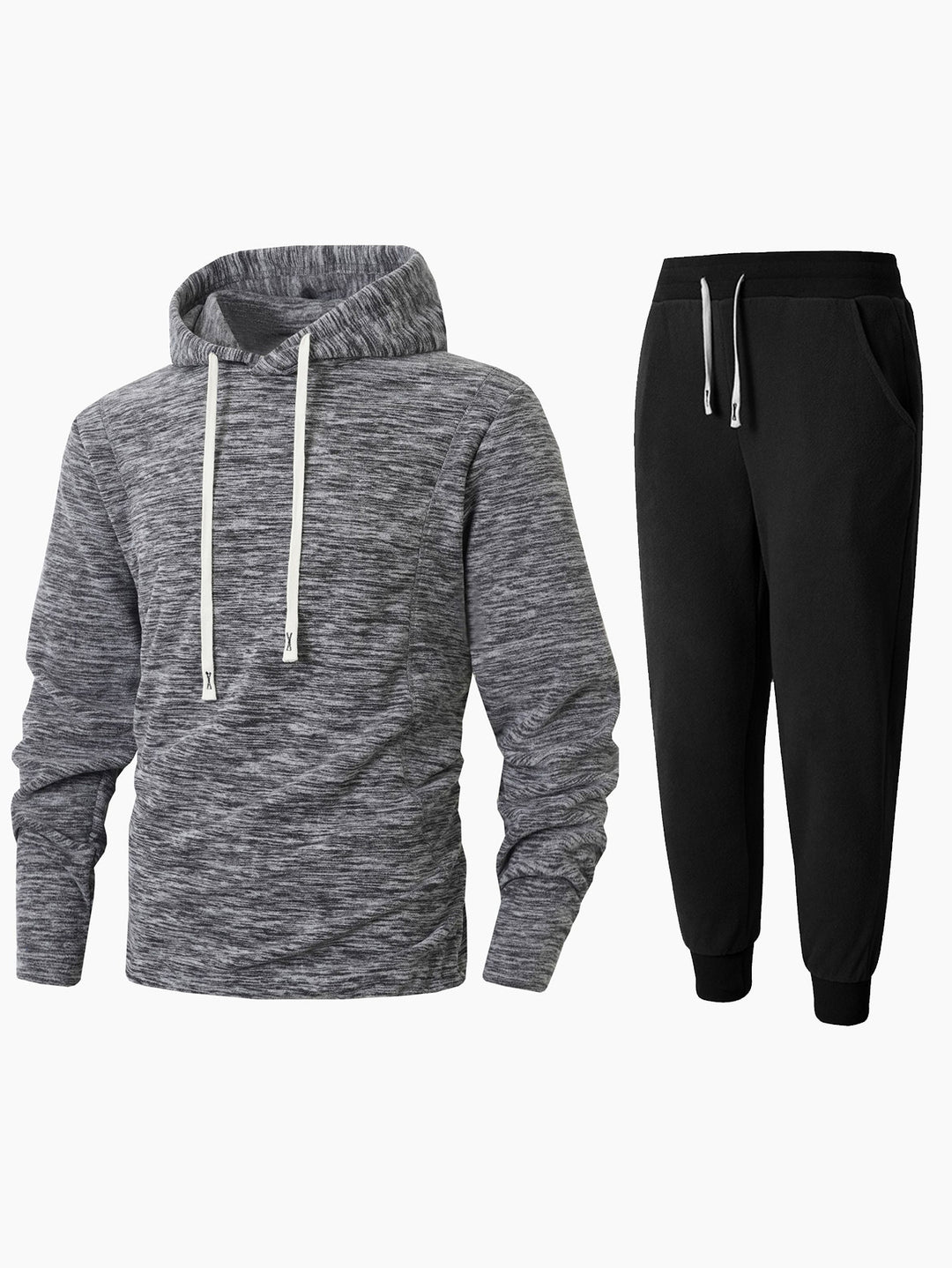 Men's Fleece Hoodie and Jogging Pants Set Lisslune