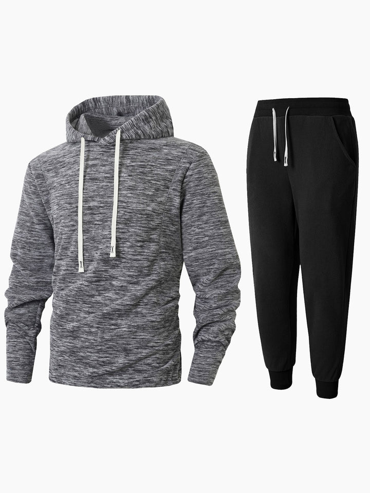 Men's Fleece Hoodie and Jogging Pants Set Lisslune