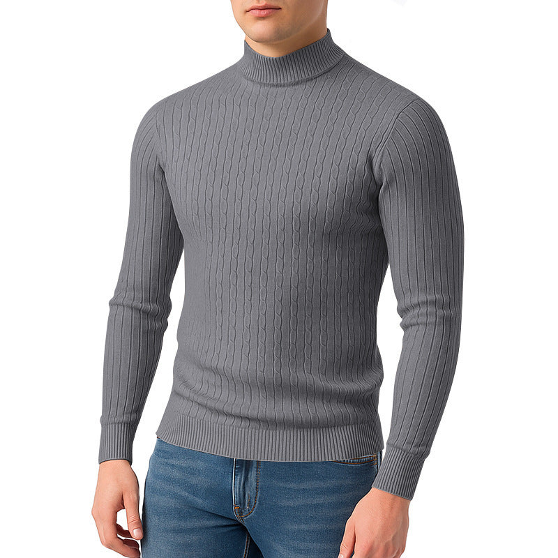 Men's turtleneck sweater made of high-quality knit Lisslune