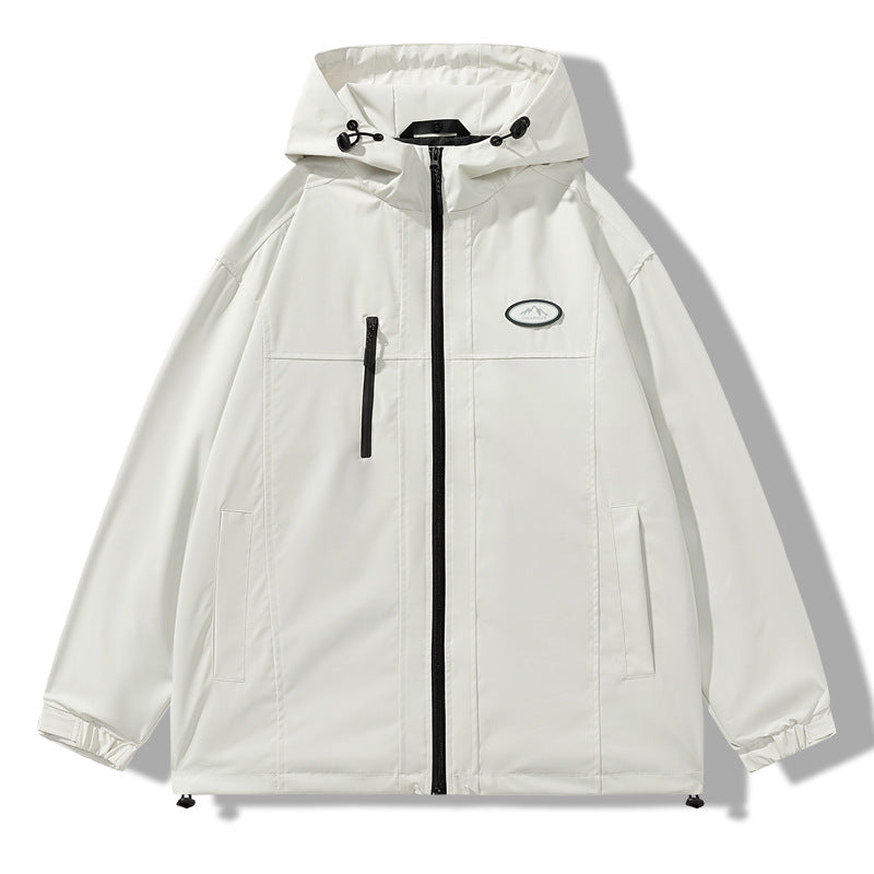 Men's Weatherproof Jacket with Adjustable Hood Lisslune