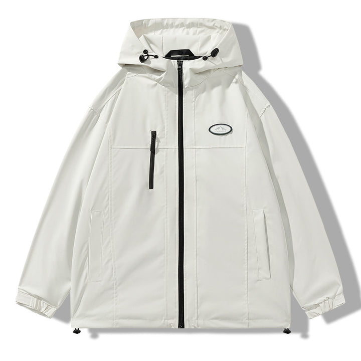 Men's Weatherproof Jacket with Adjustable Hood Lisslune