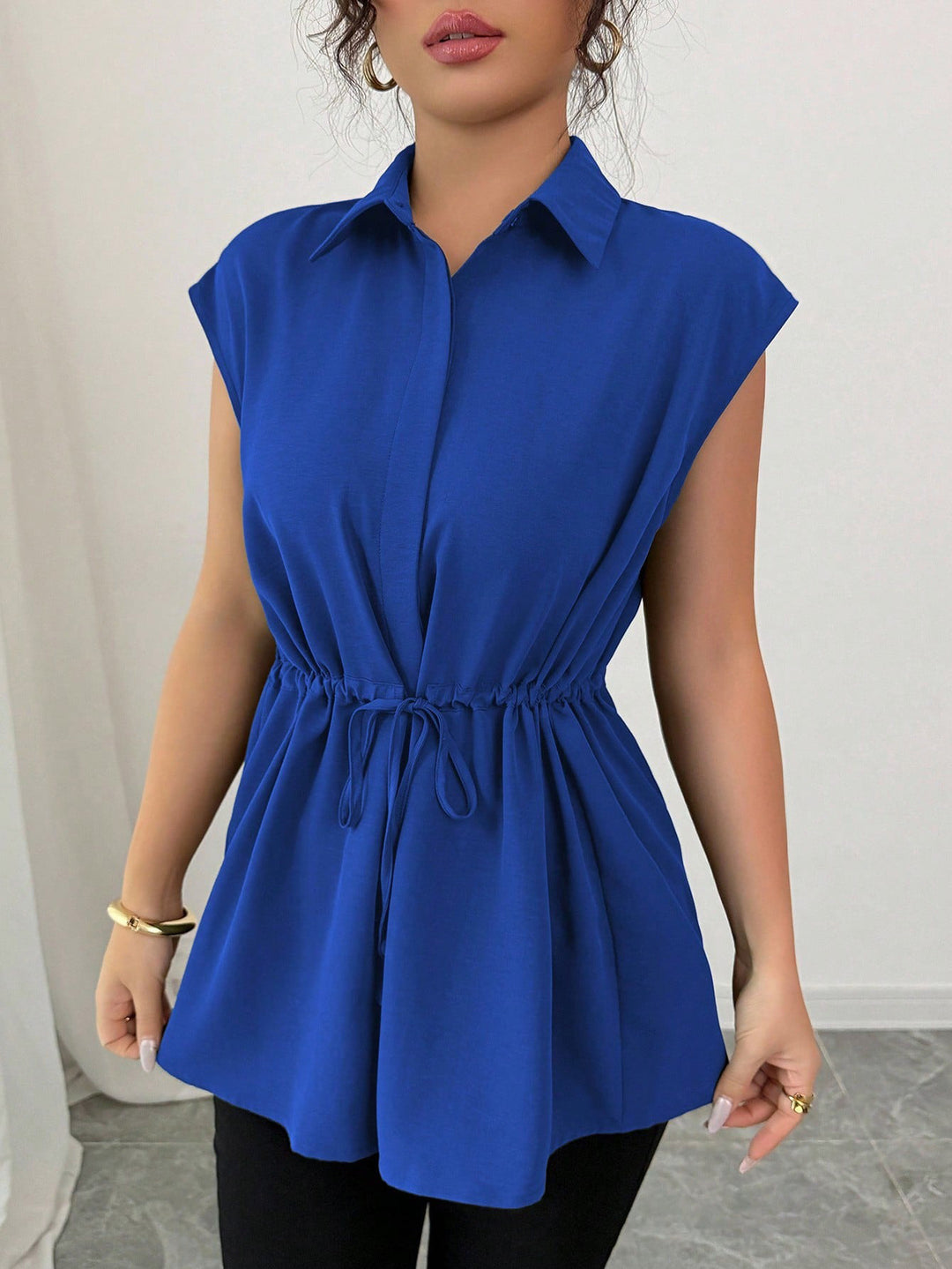 Women casual blouse with tailored cut Lisslune