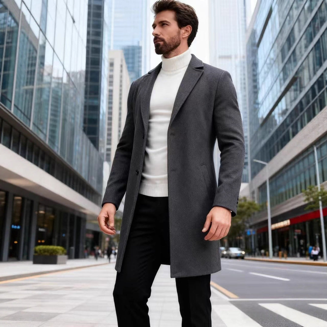 Men's elegant wool coat Lisslune