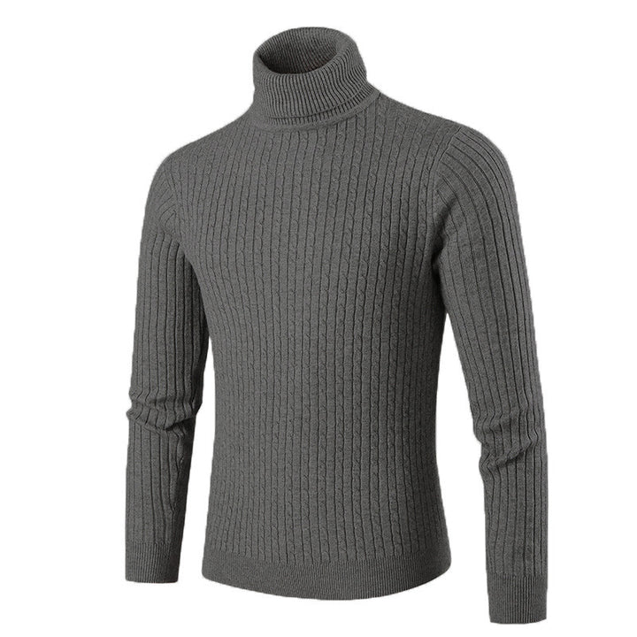 Men's stylish turtleneck sweater made of textured knit Lisslune