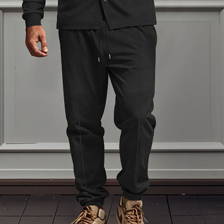 Men's brand joggers with elastic waistband and practical side pockets Lisslune