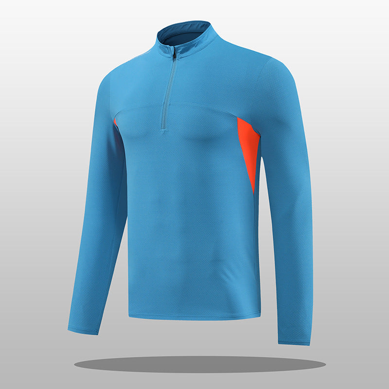 Men's functional thermal shirt with stand-up collar and zipper Lisslune