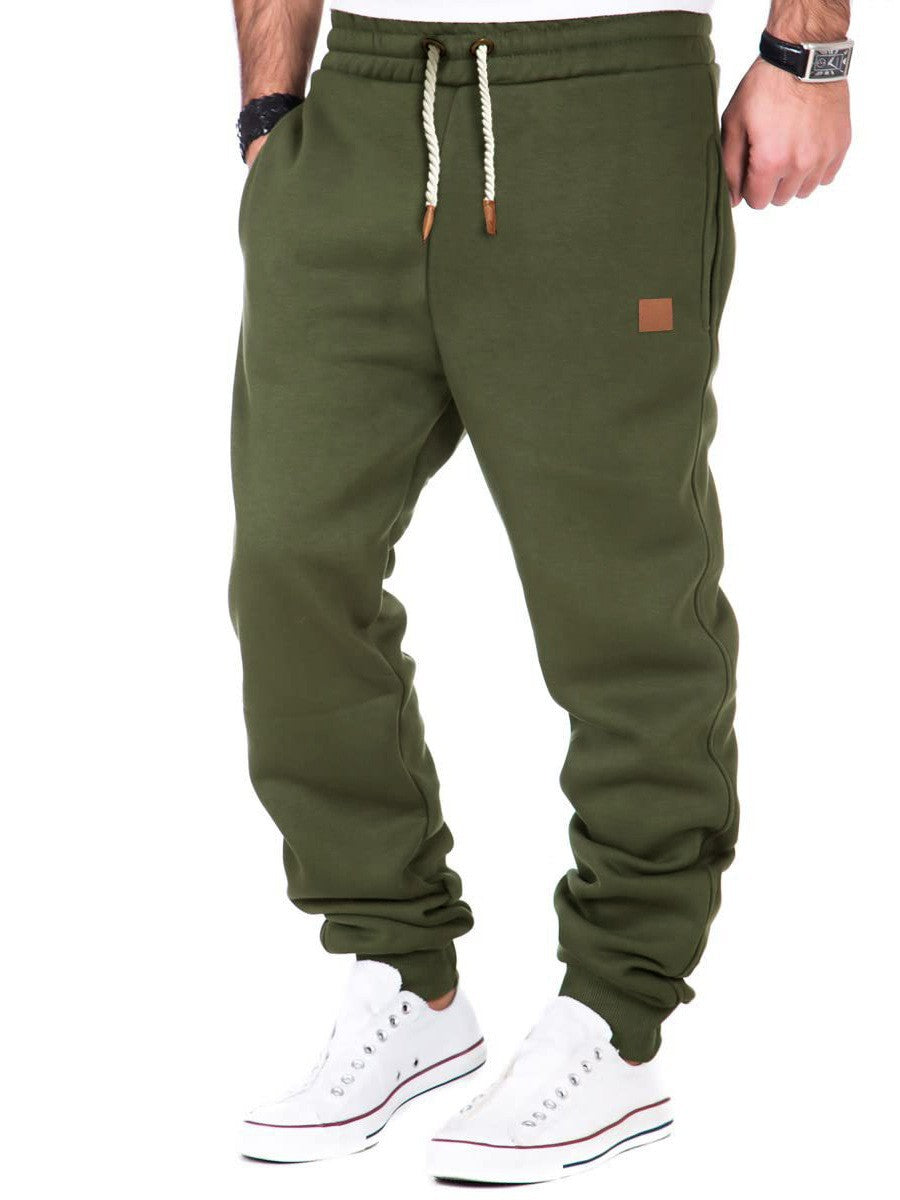 Men's comfortable leisure jogging pants with elastic waistband and practical pockets Lisslune