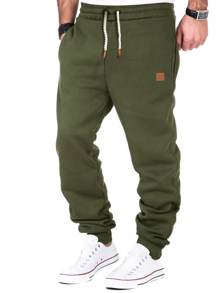 Men's comfortable leisure jogging pants with elastic waistband and practical pockets Lisslune