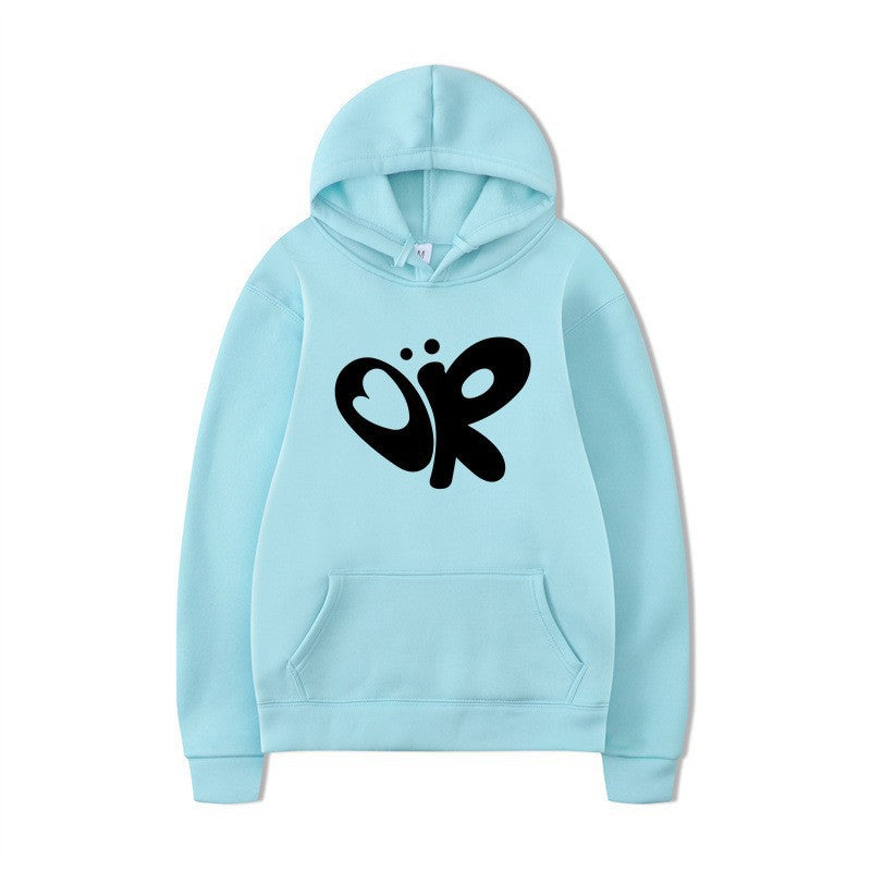 Women’s hoodie with large print and practical kangaroo pocket Lisslune