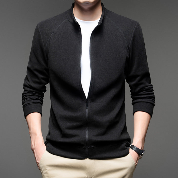 Men's sporty zip sweater with breathable material Lisslune
