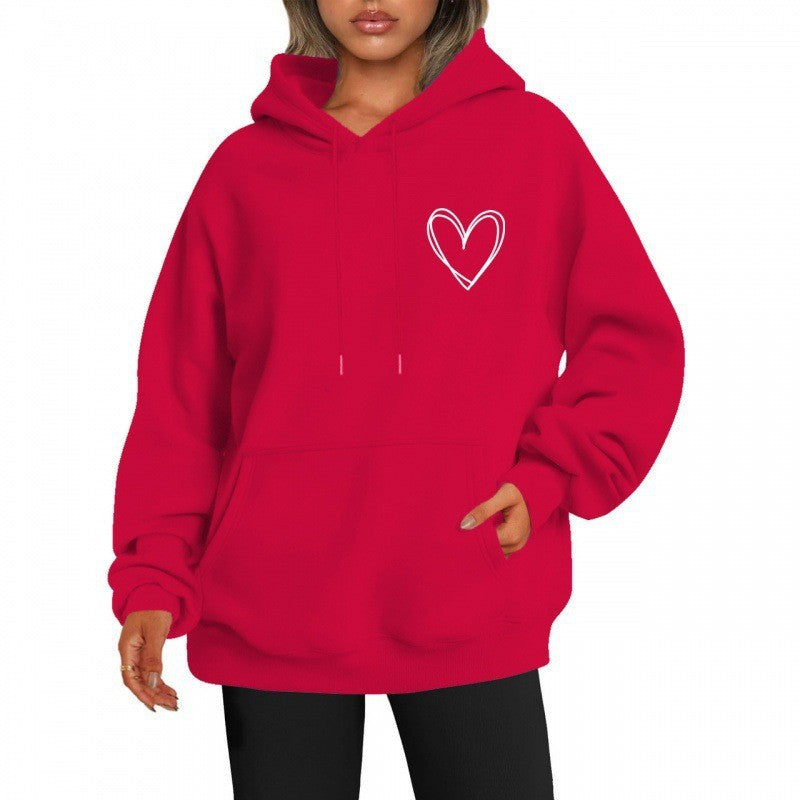 Women's hoodie with cool heart motif Lisslune