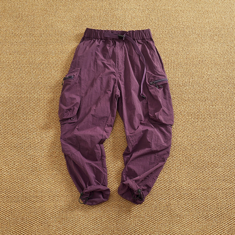 Men's cargo pants with practical pockets and elastic waistband Lisslune