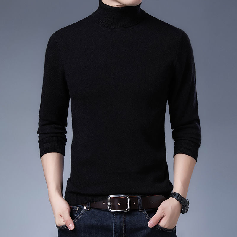 Men's turtleneck sweater made from high-quality wool Lisslune