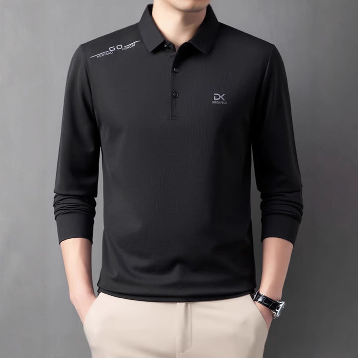 Men's functional polo shirt with lightweight breathable fabric Lisslune