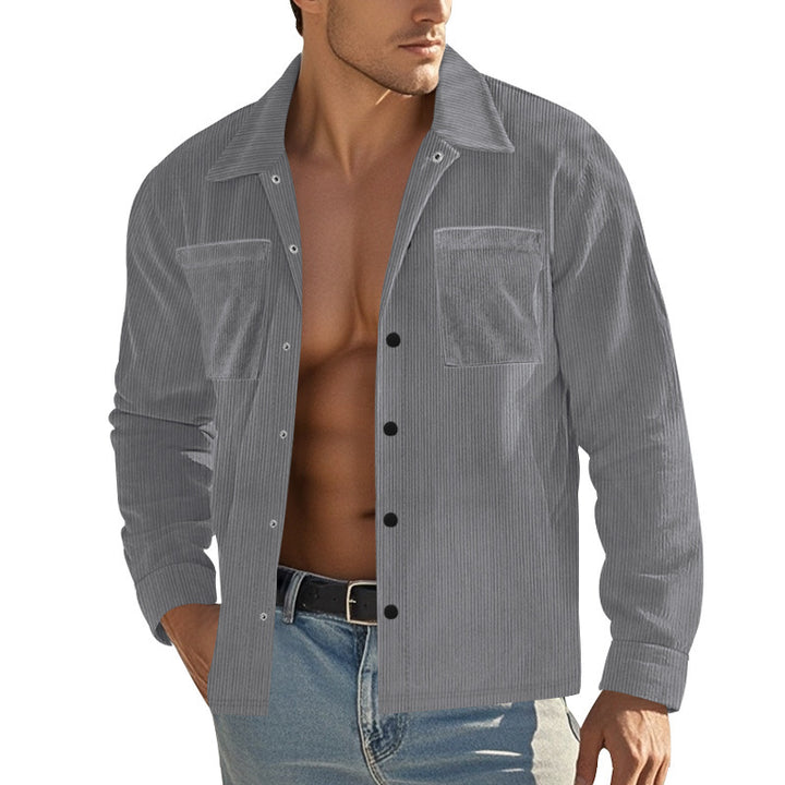 Men's cord jacket with practical pockets Lisslune