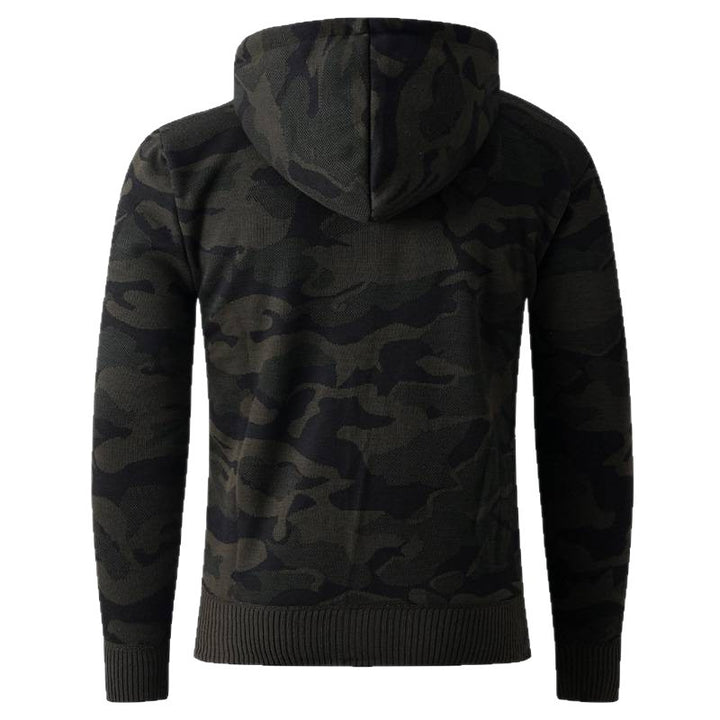 Men's fashionable hoodie jacket with stylish camouflage design Lisslune