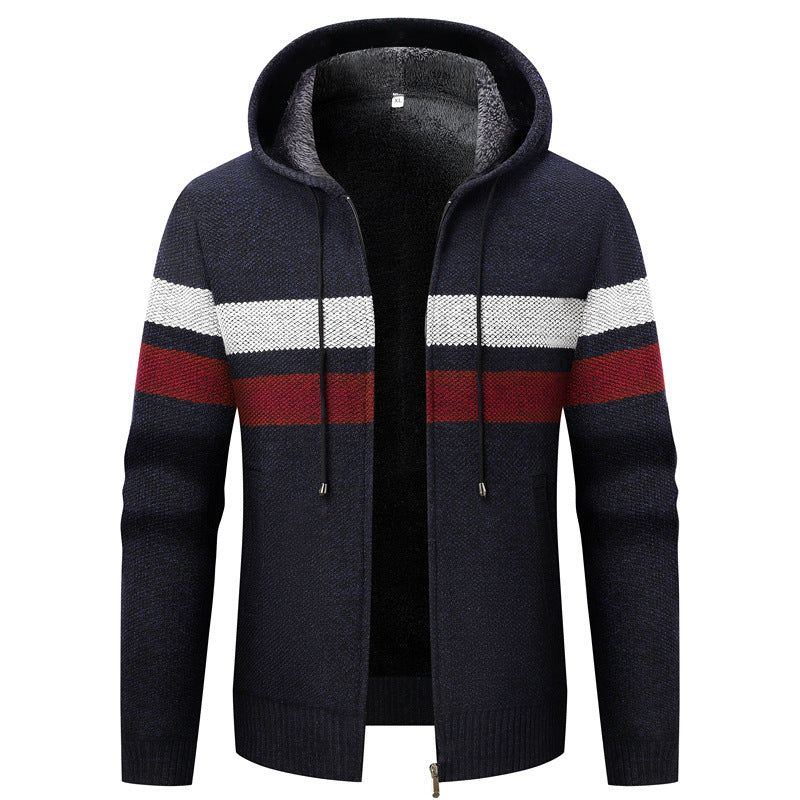 Men's Cozy Cardigan with Hood Lisslune
