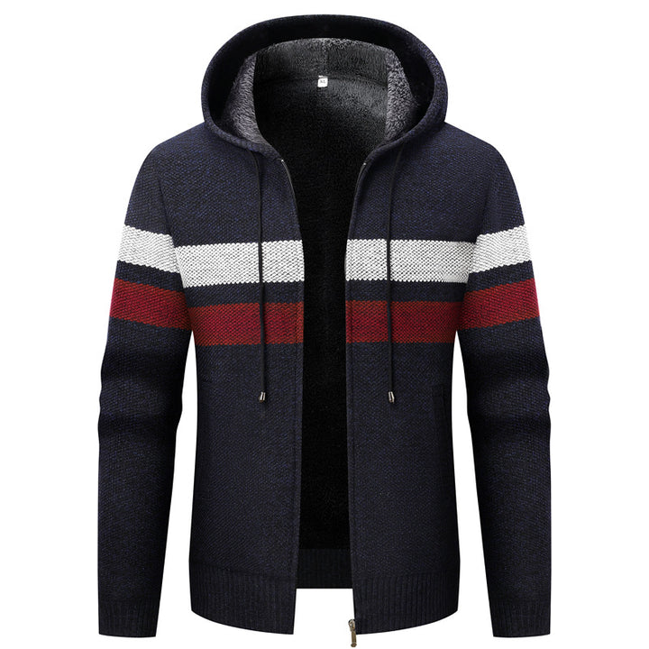 Men's Cozy Cardigan with Hood Lisslune