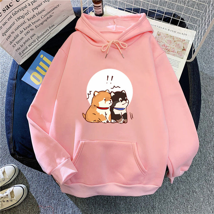 Women's hoodie with cute dog design Lisslune