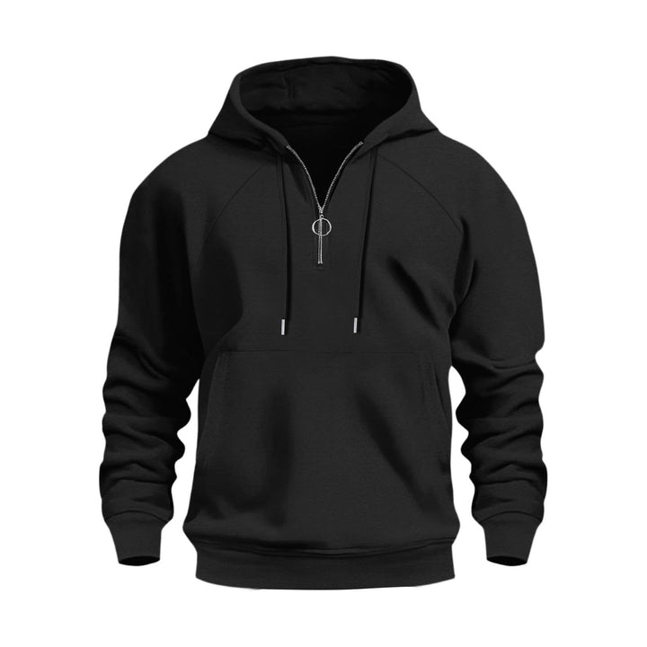 Men's functional hooded sweatshirt with half zip Lisslune