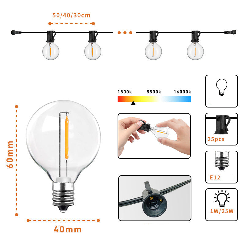 Lisslune | Elegant Solar Bulb String Lights