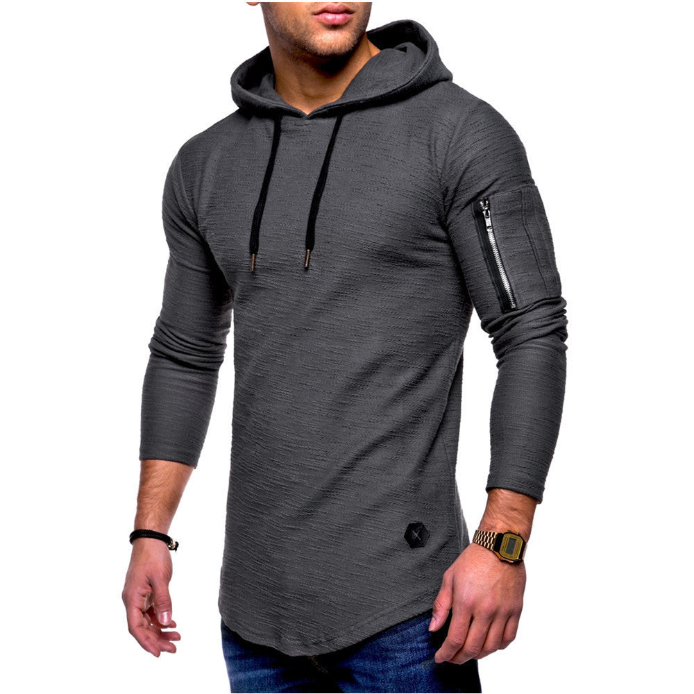 Men's casual hoodie with trendy zipper Lisslune