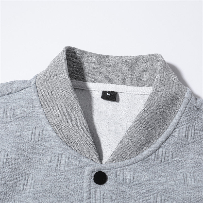 Men's Casual Bomber Jacket with Structured Design Lisslune