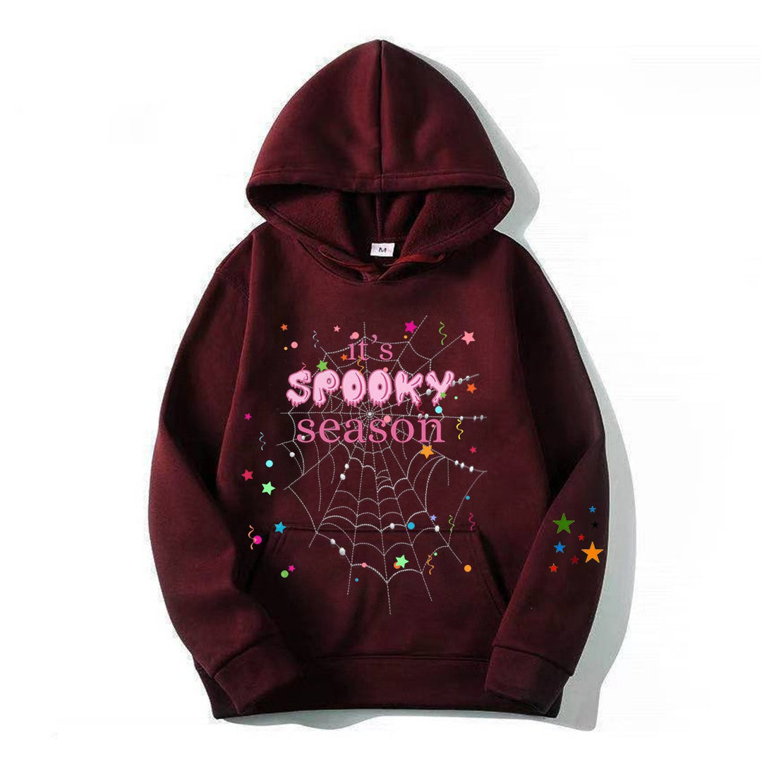 Women cozy hoodie with graphic Halloween design Lisslune
