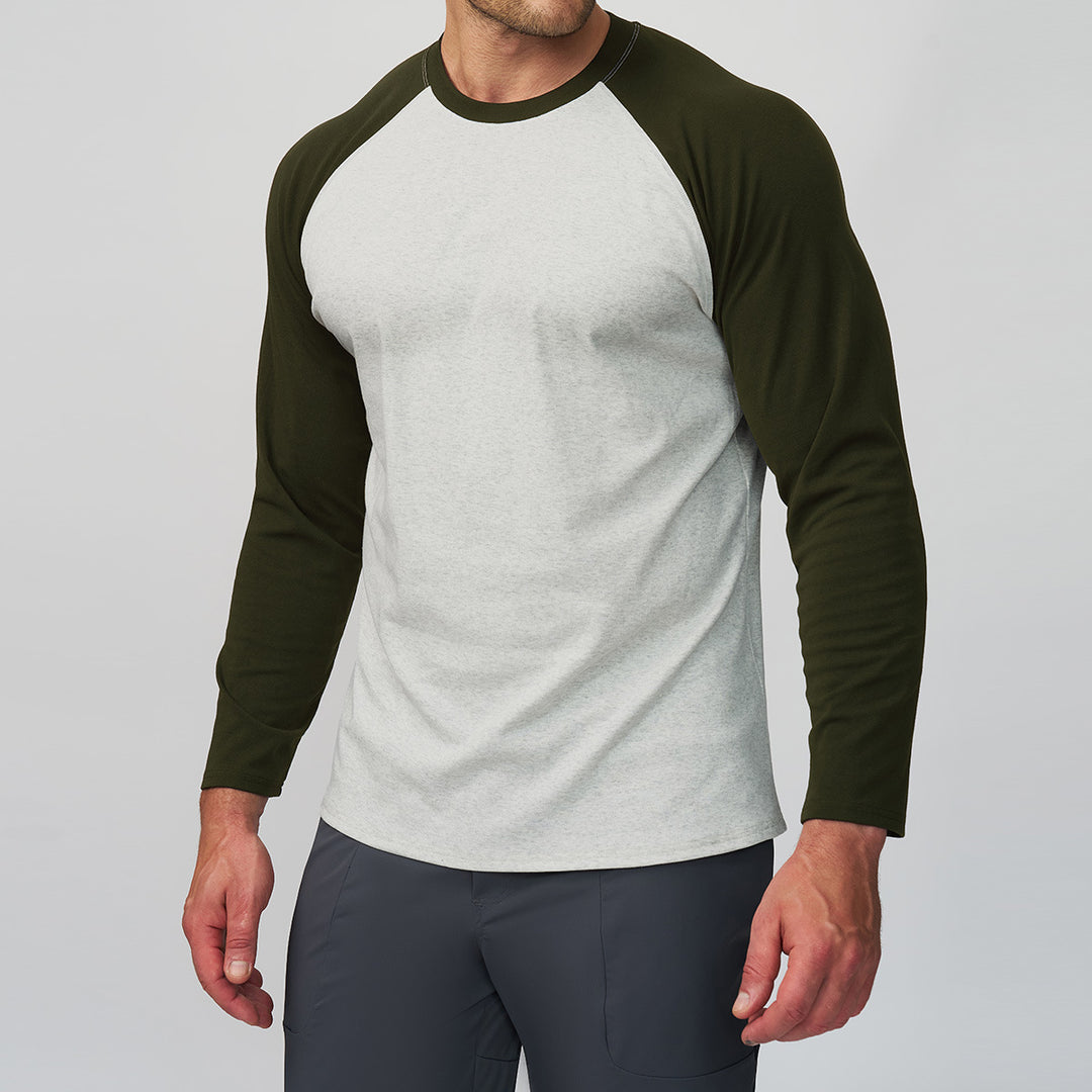 Men's Sporty Raglan T-Shirt Lisslune