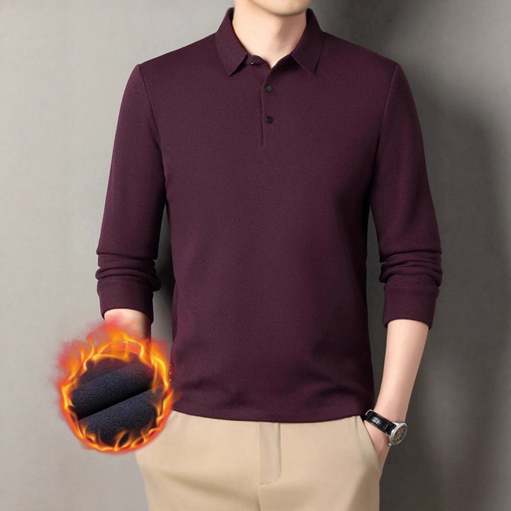 Men's Long Sleeve Polo Shirt Lisslune