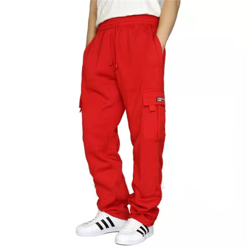 Men's cargo pants with practical pockets and elastic waistband Lisslune
