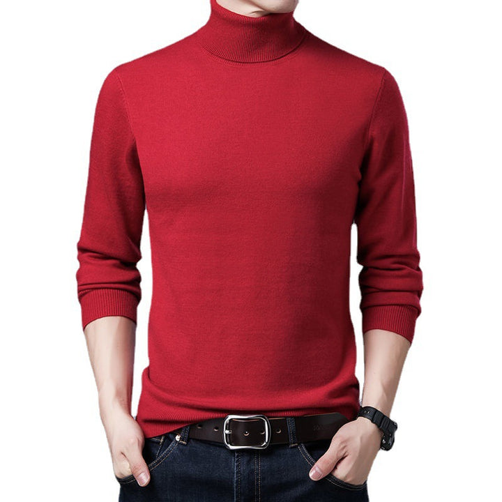 Men's turtleneck sweater made from high-quality wool Lisslune