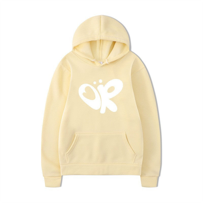 Women’s hoodie with large print and practical kangaroo pocket Lisslune
