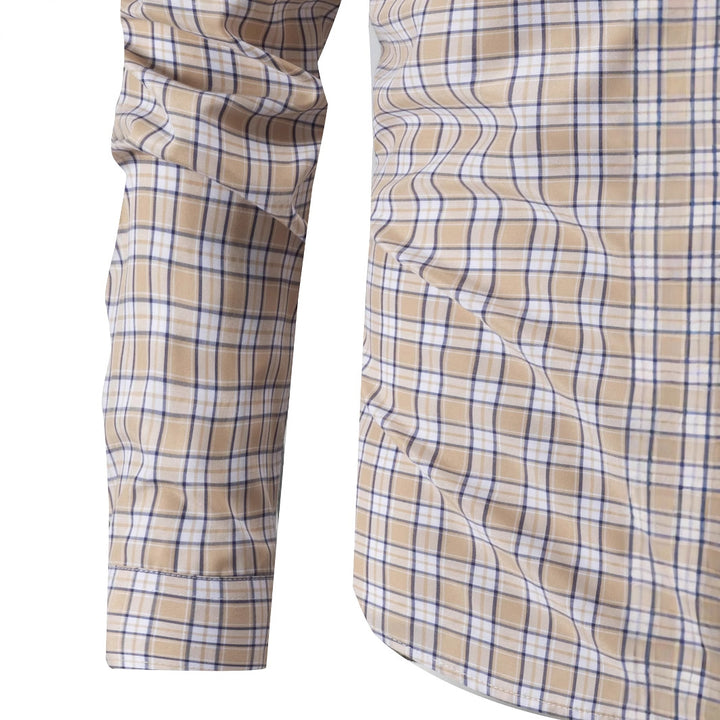 Men's elegant checked shirt with chest pocket Lisslune
