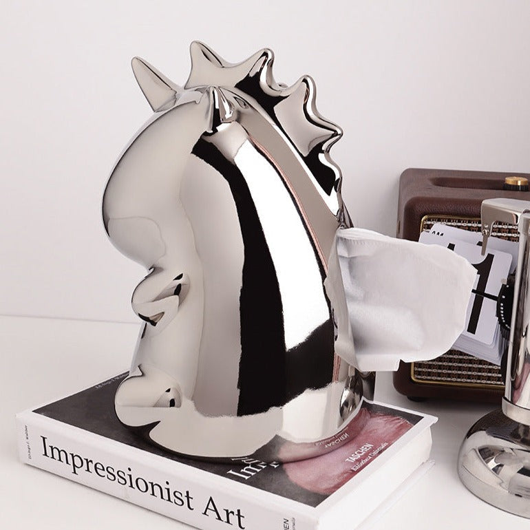 Lisslune | Modern simple ceramic unicorn napkin holder