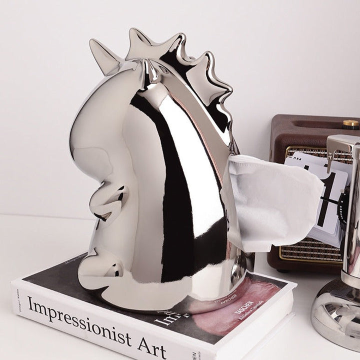 Lisslune | Modern simple ceramic unicorn napkin holder