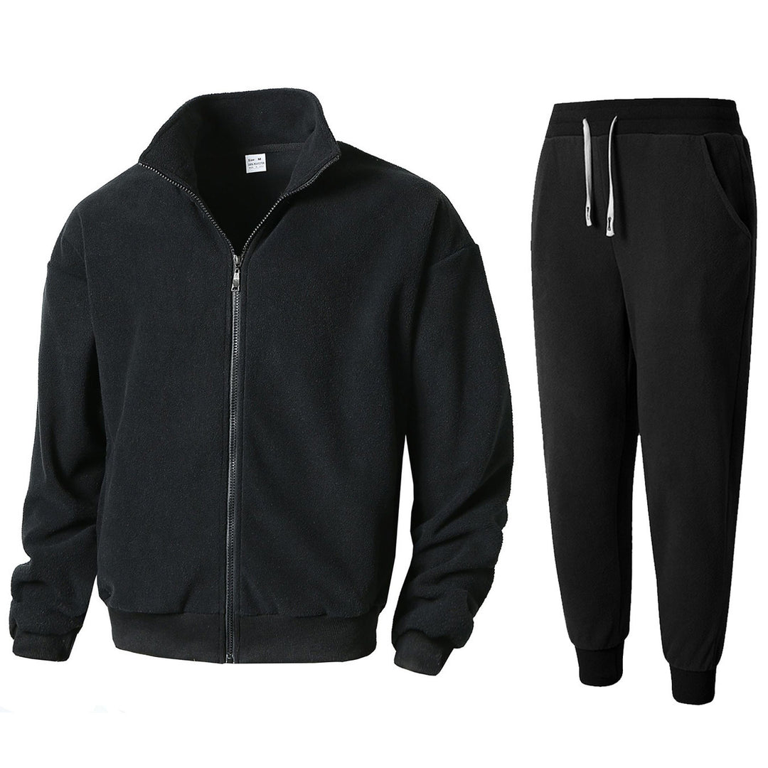 Men's Fleece Relax Suit with High Collar Lisslune