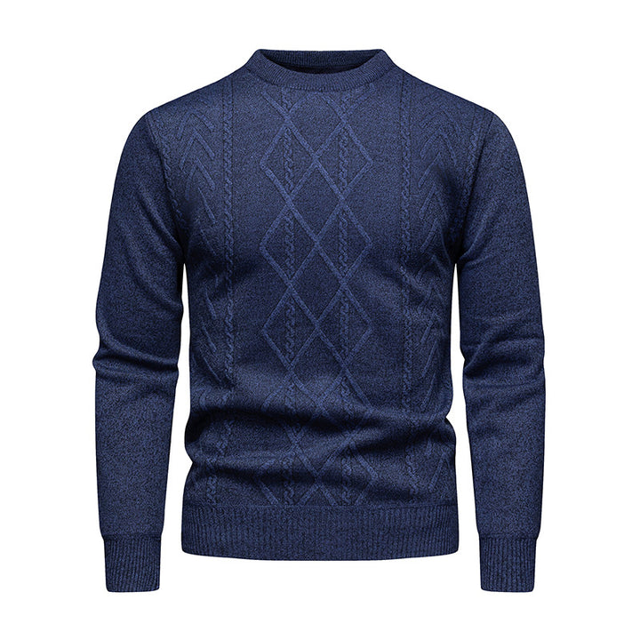 Men's Sweater with Intricate Cable Pattern Lisslune