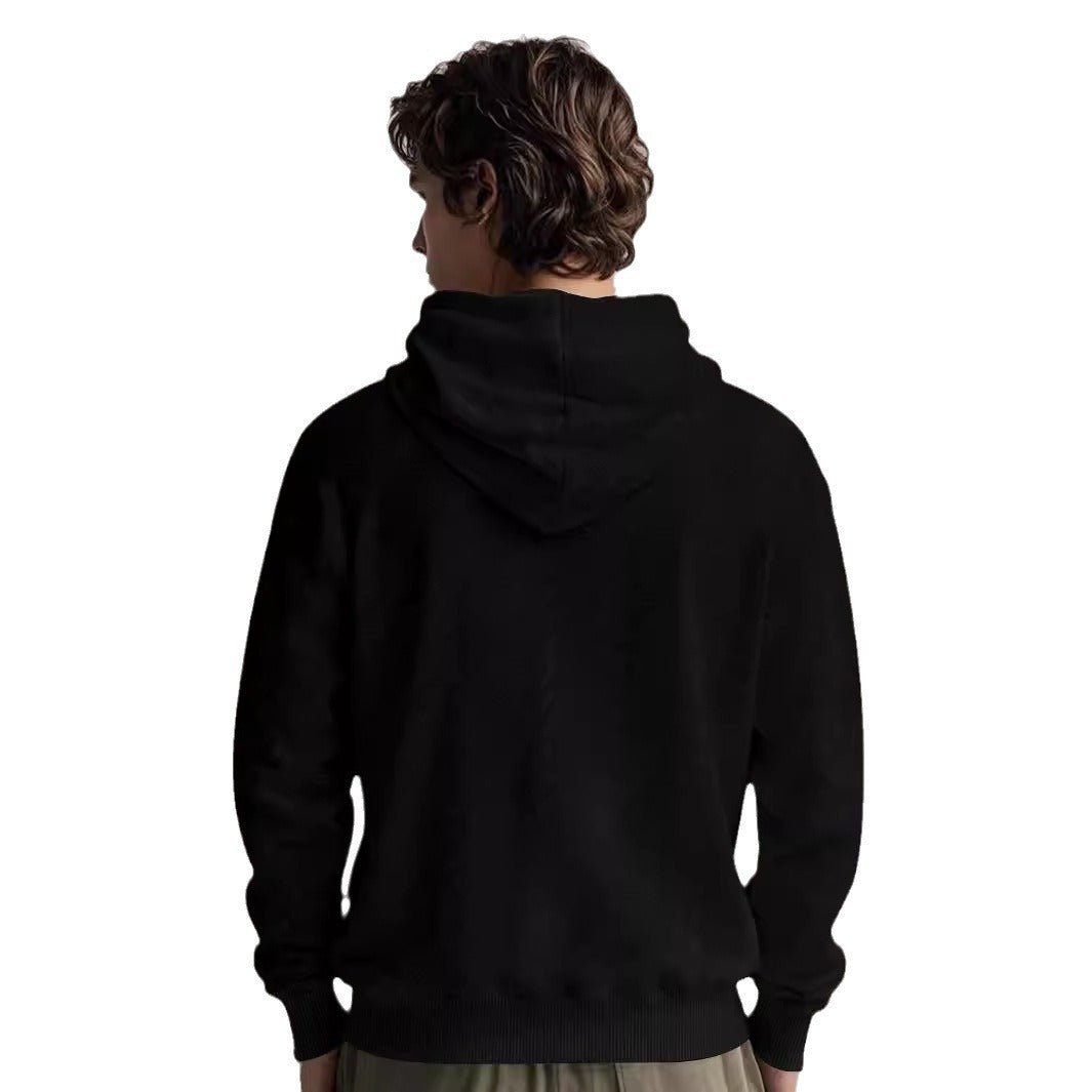 Men's hoodie made of soft fleece with textured design Lisslune