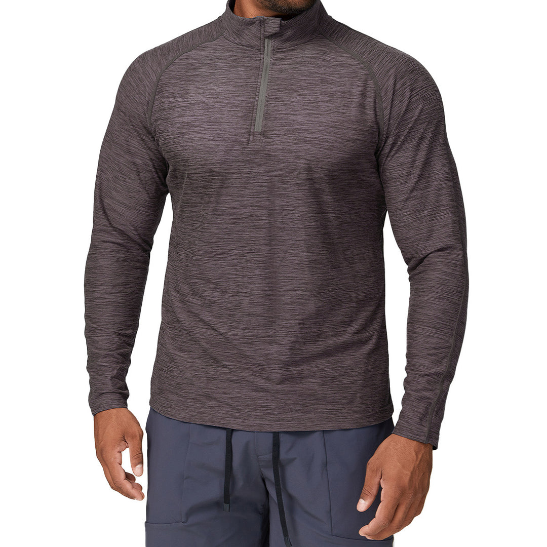 Men's Sporty Stand Collar Sweater with Functional Inserts Lisslune