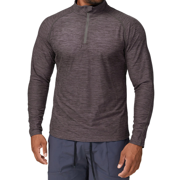 Men's Sporty Stand Collar Sweater with Functional Inserts Lisslune