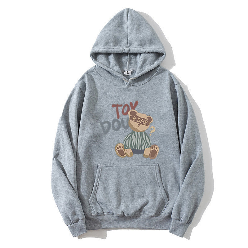 Womens hoodie with playful bear motif Lisslune