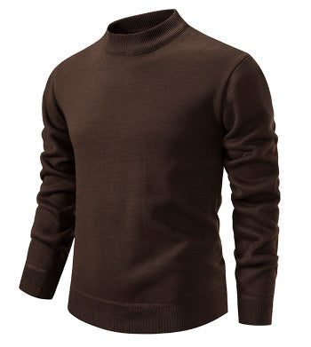 Men's High-Quality Knitted Sweater with Modern Stand-Up Collar Lisslune
