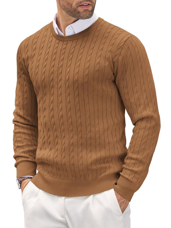Men's knit sweater with herringbone pattern Lisslune