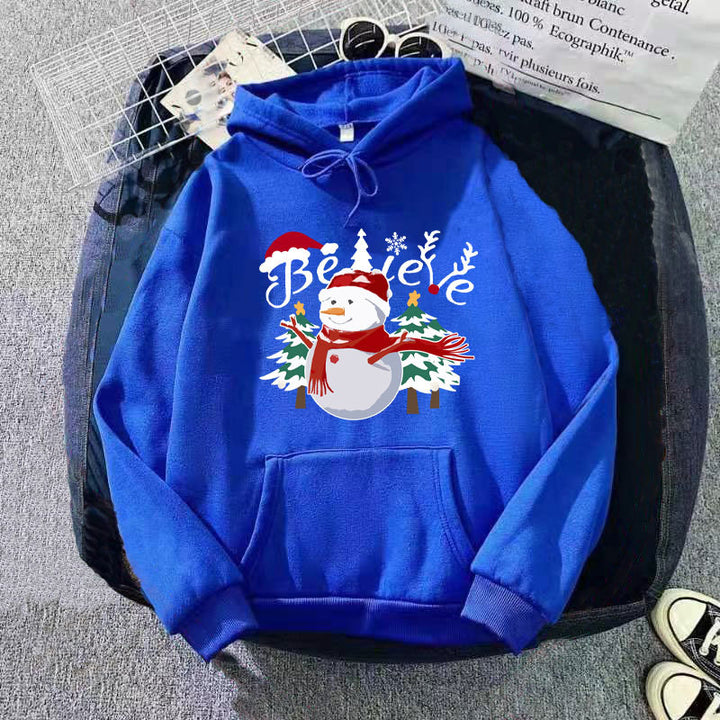 Women's hoodie with cheerful Christmas motif Lisslune