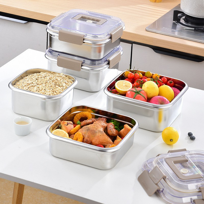Lisslune | Portable Stainless Steel Food Storage Container 1600ml